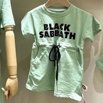 여름 모녀 그린 캐주얼 원피스 엄마랑 딸 아들 커플 시밀리룩