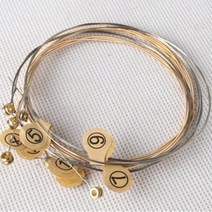 미니하프 7 현 거문고 작은 현 액세서리 악기 현 녹색 악기, 없음