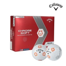 캘러웨이 22 크롬소프트 트루비스 길냥이 골프공 1더즌 12구, 선택완료, 화이트길냥이