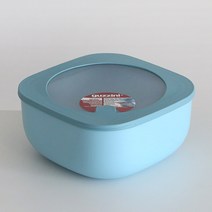 구찌니 다용도 전자렌지 냉장고 겸용 정사각 밀페용기 Lize사이즈 대형, 일반형(블루), 1개
