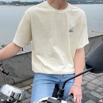 [조군샵]조군샵 휴렘 피그먼트 백 프린팅 반팔티_T6711