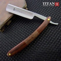 타이탄 바버샵 클래식 면도기 일자 수동 전문 이발소 미용실 칼날 눈썹 면도칼 고급 세트, 블러드우드면도기세트(상세페이지 참고)