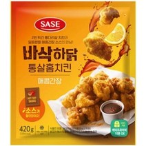 SASE 바삭하닭 통살홈치킨 매콤간장 420g, 1개