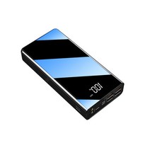 휴대용 보조 배터리 10만 대용량 충전 고속 여행 캠핑, 레드 100만  100000mAh
