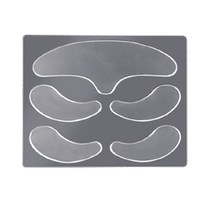 5pcs 재사용 가능한 실리콘 방지 안티 주름 얼굴 이마 스티커 뺨 턱 스티커 얼굴 눈 패치, 5개