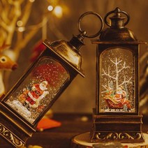 산타와 눈사람 사각 led 워터볼, 스타일C눈사람