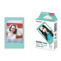 폴라로이드 로모카메라 즉석 레트로 캠코더 Fujifilm Instax Mini 11 8 9 필름 푸른 하늘 후지 인스턴트 인화지 70 7s 50s 50i 90 25 공유 SP-1