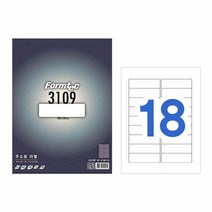 폼텍 라벨18칸20매 LQ-3109주소용 100x30mm
