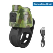 자전거 벨 전기 벨 시끄러운 충전식 알람 경적 산악 자전거 로드 바이크 BMX 및 성인용, Camouflage
