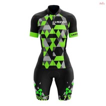 스페셜라이즈드 자전거의류 VEZZ0 여성 자전거 의류 짧은 원숭이 점프 슈트 옐로우 그린 사이클리스트 복장 젤 탄력 라이크라 트라이 애슬론 154298