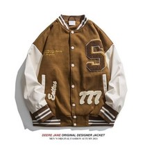 봄 캐쥬얼 남자 야구점퍼 바시티자켓 가을 남성 자켓 일본 패션 야구 유니폼 코트 Streetwear 캐주얼 의류 편지 탑스