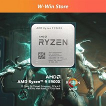 amd ryzen 9 5900x r9 5900x 3.7GHz 12코어 24스레드 CPU 프로세서 7nm l364m 100-000000061 소켓 am4 팬 없음