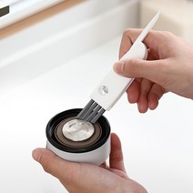 틈새 솔 브러쉬 텀블러 청소솔 세척솔 보온병 물병 밀폐 용기 뚜껑, 화이트 x 1개