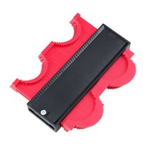 5 인치 120mm 플라스틱 게이지 윤곽 프로파일 복사 복사기 표준 너비 목공 마킹 라미네이트 타일 목수 측정 도구, 빨간색