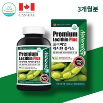 캐나다 대두 레시틴 콜레스테롤 개선 낮추는 영양제 인지질 포스파디딜콜린 180캡슐 3개월분