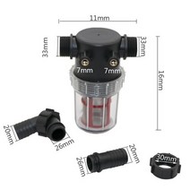 정원타이머 스프링쿨러 타이머 농업용 미크론 복합 정수 필터 20mm 25mm 가시 인터페이스 1pc가있는 잔류 물이없는 슈퍼 깨끗한 초미세 여과