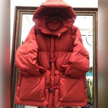 경량 패딩 역시즌 구스다운 점퍼 숏 롱 화이트 오리털 한국판 버팔로 여 숏기장폭발 빵복