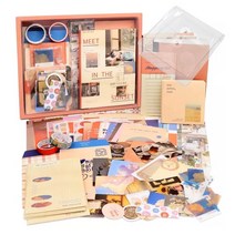 하영이네 감성 다이어리 꾸미기 세트 + PVC 보관 가방, 해질녘세트