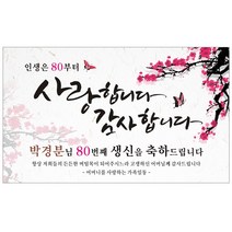 환갑 칠순 고희연 팔순 생신 생일 플랜카드 현수막, 200x60cm