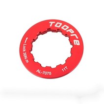 TOOPRE 카드 플라이휠 잠금 커버 산악 도로 자전거 11T 디스크 치아 잠금 커버 XT 카드 비행 잠금 링, 레드, 11T 유니버설