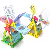 탑키드 만들기 학습카드 물레방아(국경일 공룡중 택1), 1세트, 공룡