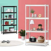 JSR 2단-다용도실선반 세탁실앵글 팬트리 철 150 철제규격 메탈엥글, JSR 독립2단 블랙 150cm 120x40cm