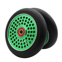 Abec 9 베어링이 있는 110mm 프로 스쿠터 휠 2개 MGP/레이저/Lucky Envy/Vokul 교체 (그린) 5692308651