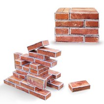 [아트공구] [툭툭이네00992] 종이 블럭 놀이_벽돌블럭 30개 (묶음배송불가)