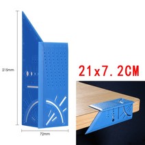 T 형 3D 45 + 90도 연귀 측정 스퀘어 게이지 목공 스크라이브 마크 라인 통치자 목수 레이아웃 도구, Type E, 호주