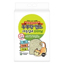 [스토어봄]두부랑캣츠 고양이 모래 가는입자 2.8kg 오리지날[바보사랑]