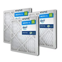 HVAC 리턴 필터 그릴용 40.6cm x AC MERV 8 [실제 치수: 40.6cm] 3팩HVAC Premium, 25 X 25 X 1_1 Count (Pack of 1