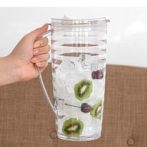트라이탄 냉장고 물병, 1.7L, 투명(1+1)