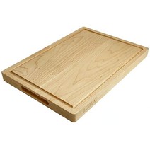 목재 도마 하드 단풍나무 17x12x1.25인치 양면 손잡이와 주스 홈이 있는 가능 매우 두꺼운 정육점 블록 Ferrum 핸드메이드 USA 미국