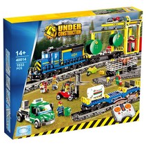 중국호환레고 60051 시티 고속 열차 기차 피규어, [완벽한 복각] 원격조정 화물열차