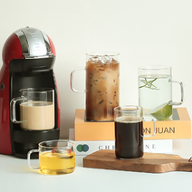 통 유리잔 얇은 비커 커피 음료 잔 찻잔 물컵, 300ml (1p)