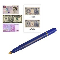 지폐 계수기 5pcs 미니 지폐 테스터 펜 위조 돈 감지기 펜 볼 포인트 펜 달러 유로