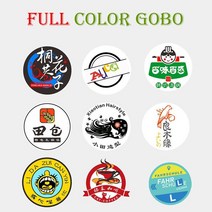 CF 카드 카메라용품 악세사리 장비사용자 정의 37mm/1.46 인치 로고 고보 카드 HD LED 광고 조명 개성 카, 04 Full Color Gobo Card