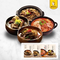 [원할머니] 단짠 9팩세트(육개장3팩+뚝불고기2팩+부대찌개2팩+갈비탕2팩), 단품
