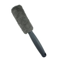 스팀세차기 휴대용 고압 자동차 휠 워시 청소 마이크로 화이버 타이어 림 브러시 세척 플라스틱 손잡이 자동 클리너 도구, gray