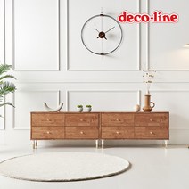 데코라인 코넬 벤 2000 2단 서랍형B 거실장 DNE004C, 오크