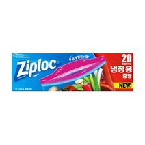 지퍼락 이지오픈탭 지퍼백 냉장용 중형, 5개, 중(M)