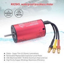 자동차 브러쉬Surpass Hobby 2845 브러시리스 모터 45A 60A ESC 80A 스피드 컨트롤러 업 그레 이드 390 1/1, 08 3100KV 35A with card