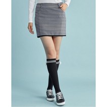 [20FW 헤지스 골프 여성]그레이 투톤 물결패턴 스트레치 스커트-HWSK0D713G2