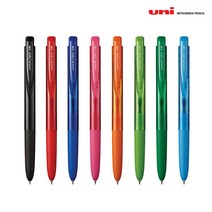 유니볼 시그노 노크식 0.38mm 3자루 UMN-155-38, 블루