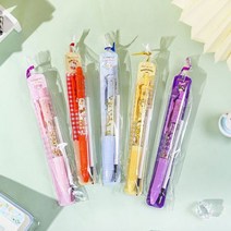 산리오 캐릭터 펄 돌돌이 중성펜 볼펜 5종 세트