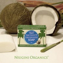 [뉴기니오가닉스] 유기농 코코넛 비누(무향), 상세 설명 참조