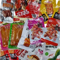 틱톡 하하하미 중국간식 팽이버섯건두부 설곤약 어두부 라티아오 새송이오징어, 7.어두부향라맛20개