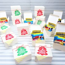 [블루레몬] 레드그린 트리 쿠키 상자 1개 어린이집 유치원간식선물 크리스마스선물, 그린