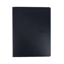 플러스샵 PU 악보화일 가죽커버 A4 4공 O링 40p 5색상, 진청