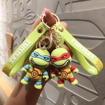 만화 인터넷 연예인 녹색 거북이 열쇠 고리 펜던트 크리 에이 티브 작은 선물 남성과 여성 커플 가방 펜던트 자동차 액세서리
